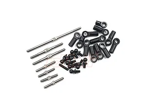 Yeah Racing Titanium Tie Rod Set - Silver