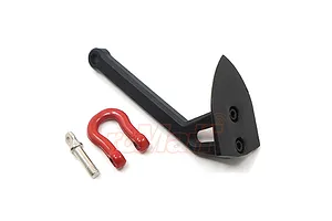 Yeah Racing Steel Winch Heavy Anchor and D-Ring - Black/Red image 108864