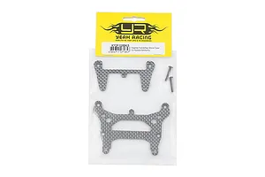 Yeah Racing graphite front and rear shock towers for Kyosho Optima Pro in original retail packaging.