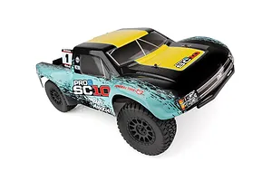 Team Associated SC10 Pro2 RC Short Course Truck Electric Brushless 2WD 1/10 Scale RTR - General Tire Teal image 109285