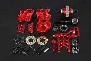Rovan 1/5 Baja Red Aluminium Gear Differential Transmission Assembly image 109565