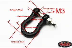 RC4WD King Kong Tow Shackle/D-Ring 1Pc image 109989