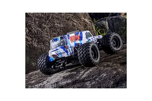 Kyosho Mad Wagon VE RC Monster Truck Electric Brushless 4WD 1/10 Scale RTR - Blue/White image 110122