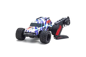 Kyosho Mad Wagon VE RC Monster Truck Electric Brushless 4WD 1/10 Scale RTR - Blue/White image 110124
