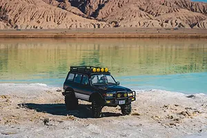 FMS Toyota Land Cruiser 80 Pro RC Rock Crawler Electric Brushless 4WD 1/10 Scale RTR - Blue image 110321