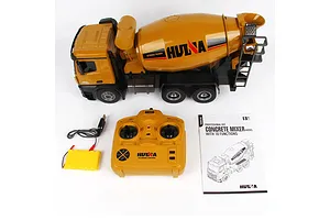 Huina Cement Mixer Truck RC Construction Vehicle Electric 4WD 1/14 Scale RTR image 110335