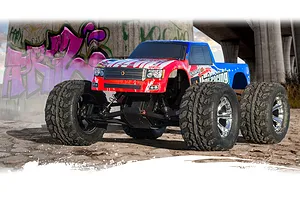 HPI Jumpshot MT V2.0 RC Monster Truck Electric 2WD 1/10 Scale RTR - Blue/Red image 110565