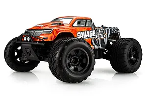 HPI Savage XS Flux RC Monster Truck Electric Brushless 4WD 1/12 Scale RTR - Orange image 110607
