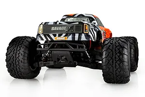 HPI Savage XS Flux RC Monster Truck Electric Brushless 4WD 1/12 Scale RTR - Orange image 110610