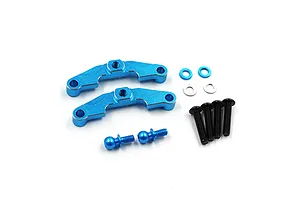 Yeah Racing Aluminium Upper Suspension Arm Mounts 2Pcs - Blue