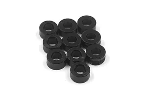 Yeah Racing Aluminium 2x4x2.0mm Washers 10Pcs - Black