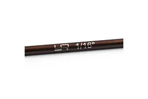 A close-up view of a bronze-coloured Yeah Racing hex driver tip with the text YR 1/16 inch laser-etched onto the shaft.