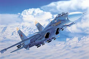 Italeri 1/72 Su-33 Sea Flanker Fighter Scaled Plastic Model Kit image 110764