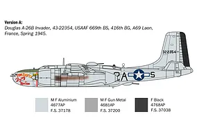 Italeri 1/72 A-26B Invader Bomber Scaled Plastic Model Kit image 110773