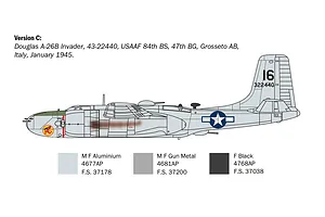 Italeri 1/72 A-26B Invader Bomber Scaled Plastic Model Kit image 110775