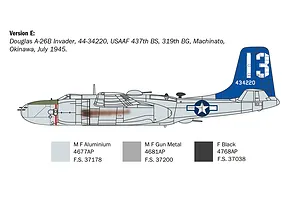 Italeri 1/72 A-26B Invader Bomber Scaled Plastic Model Kit image 110777