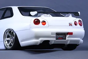 Pandora RC 1/10 Nissan Skyline R34 GT-R V-Spec II Unpainted Body Shell image 11108