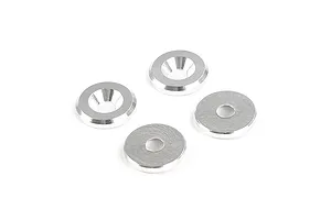 Rovan Aluminium 6x15x3mm Countersunk Engine Washers 4Pcs - Silver image 111231