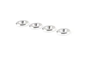 Rovan Aluminium 6x15x3mm Countersunk Engine Washers 4Pcs - Silver image 111232