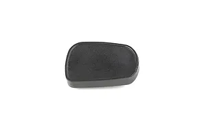 A black plastic RC car side mirror housing isolated on a white background.