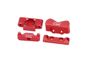 GPM Aluminium Front Bulkhead and Rear Suspension Pin Mounts 2Pcs - Red image 111485