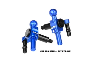GPM Carbon Steel and Aluminium Steering Hubs 2Pcs - Blue