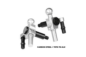 GPM Carbon Steel and Aluminium Steering Hubs 2Pcs - Silver