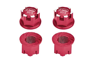 GPM Red Aluminium 17mm Serrated Wheel Nuts 4Pcs image 111550