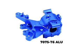 GPM Racing Aluminium Front Upper and Lower Bulkhead - Blue image 111552