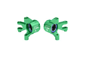GPM Aluminium Front Steering Hubs with Oversized Bearings 2Pcs - Green