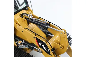Kabolite K963 100 RC Front Loader Electric Tracked 1/16 Scale RTR with Lights - Yellow image 111727