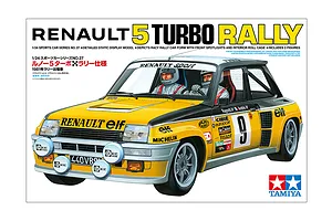 Tamiya 1/24 Renault 5 Turbo Rally Car Scaled Plastic Model Kit image 111779