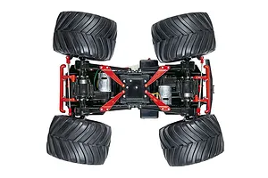 Tamiya Super Clod Buster 4WS RC Monster Truck Electric 4WD 1/10 Scale Kit (No ESC) - Black image 111859