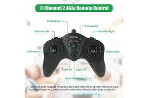 HuiNa 1558 Excavator RC Construction Vehicle Electric 1/18 Scale RTR - Green image 112211