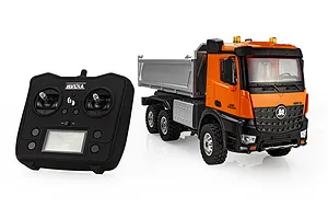 Huina 1598 RC Dump Truck Electric 4WD 1/14 Scale RTR - Orange image 112279