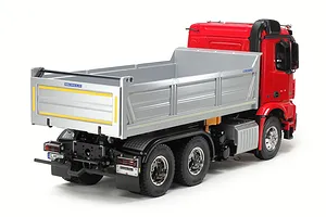 Tamiya Mercedes-Benz Arocs 3348 6X4 RC Tipper Truck Electric 4WD 1/14 Scale Kit - Red/Silver image 112453