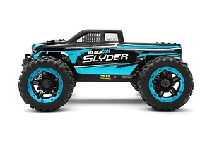 BlackZon Slyder MT RC Monster Truck Electric 4WD 1/16 Scale RTR - Blue image 112586