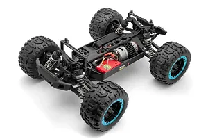 BlackZon Slyder MT RC Monster Truck Electric 4WD 1/16 Scale RTR - Blue image 112587