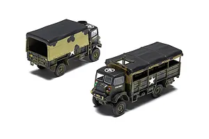 Airfix 1/76 Bedford 3-Ton G.S. and Troop Trucks Set Scaled Plastic Model Kit image 113017