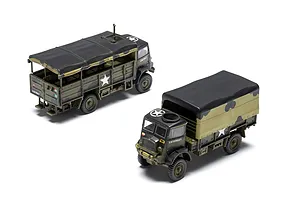 Airfix 1/76 Bedford 3-Ton G.S. and Troop Trucks Set Scaled Plastic Model Kit image 113018
