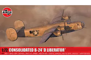 Airfix 1/72 Consolidated B-24D Liberator Bomber Scaled Plastic Model Kit image 113034