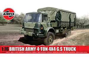 Airfix 1/76 British Army 4-ton 4x4 G.S Truck Scaled Plastic Model Kit