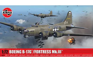 Airfix 1/72 Boeing B-17G / Fortress Mk.III Bomber Scaled Plastic Model Kit