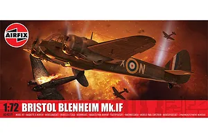 Airfix 1/72 Bristol Blenheim Mk.IF Fighter Scaled Plastic Model Kit