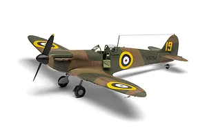 Airfix 1/48 Supermarine Spitfire Mk.I Fighter Scaled Plastic Model Kit image 113083