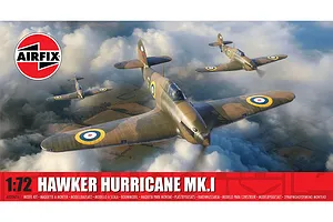 Airfix 1/72 Hawker Hurricane Mk.I Fighter Scaled Plastic Model Kit