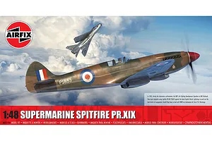Airfix 1/48 Supermarine Spitfire PR.XIX Fighter Scaled Plastic Model Kit image 113107