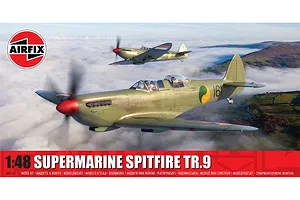 Airfix 1/48 Supermarine Spitfire Tr.9 Fighter Scaled Plastic Model Kit