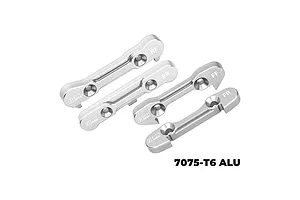 GPM Aluminium Front and Rear Suspension Mounts 4Pcs - Silver