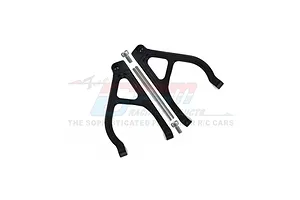 GPM Aluminium Rear Upper Suspension Arms 2Pcs - Black